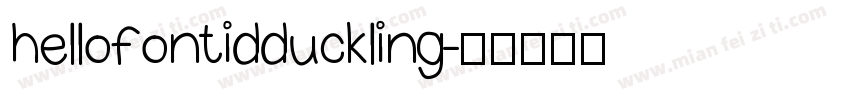 hellofont id duckling字体转换
